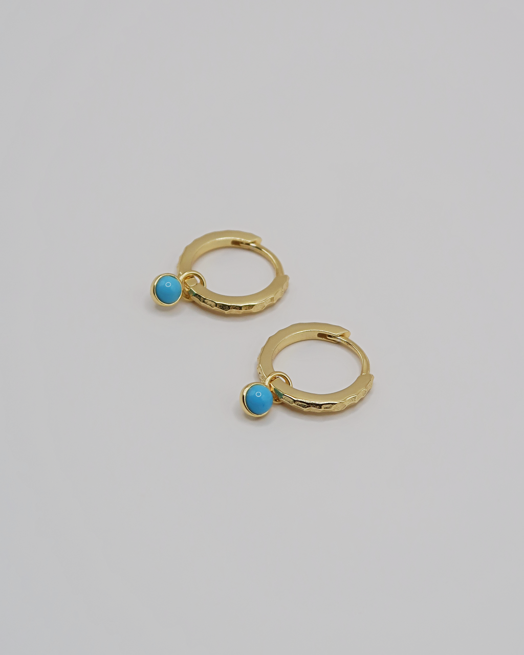 Humbleworks Weaver Turquoise Drop Earrings - Gold