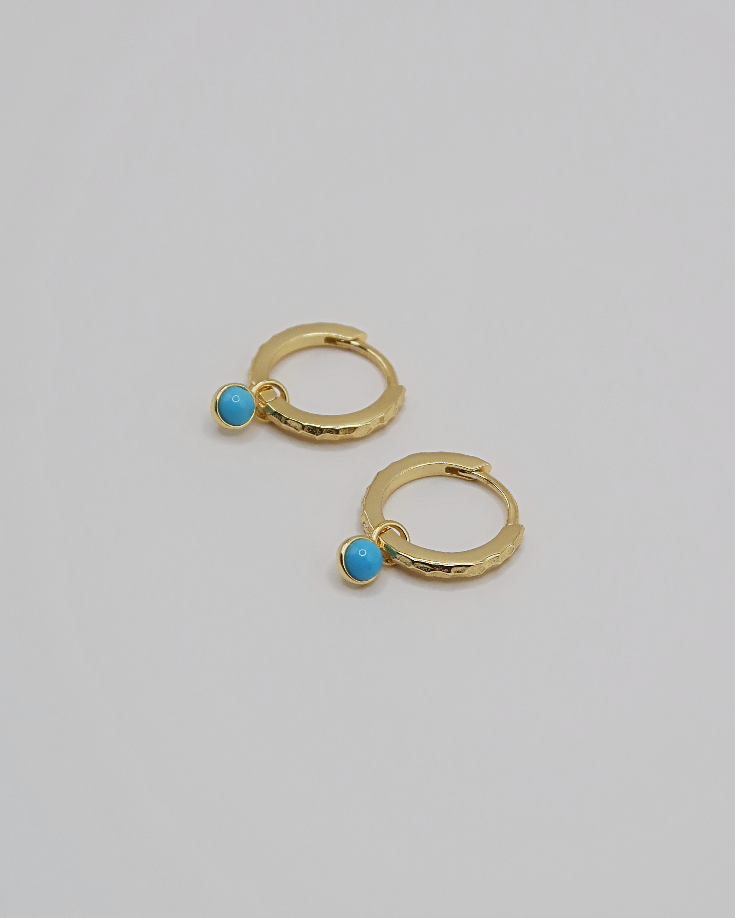 Humbleworks Weaver Turquoise Drop Earrings - Gold