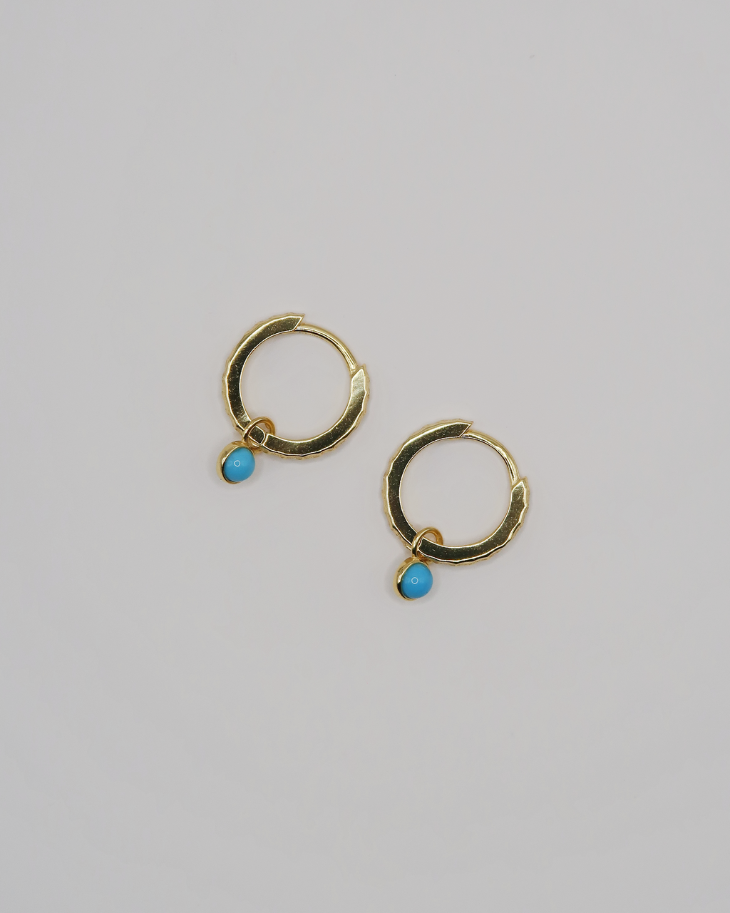 Humbleworks Weaver Turquoise Drop Earrings - Gold