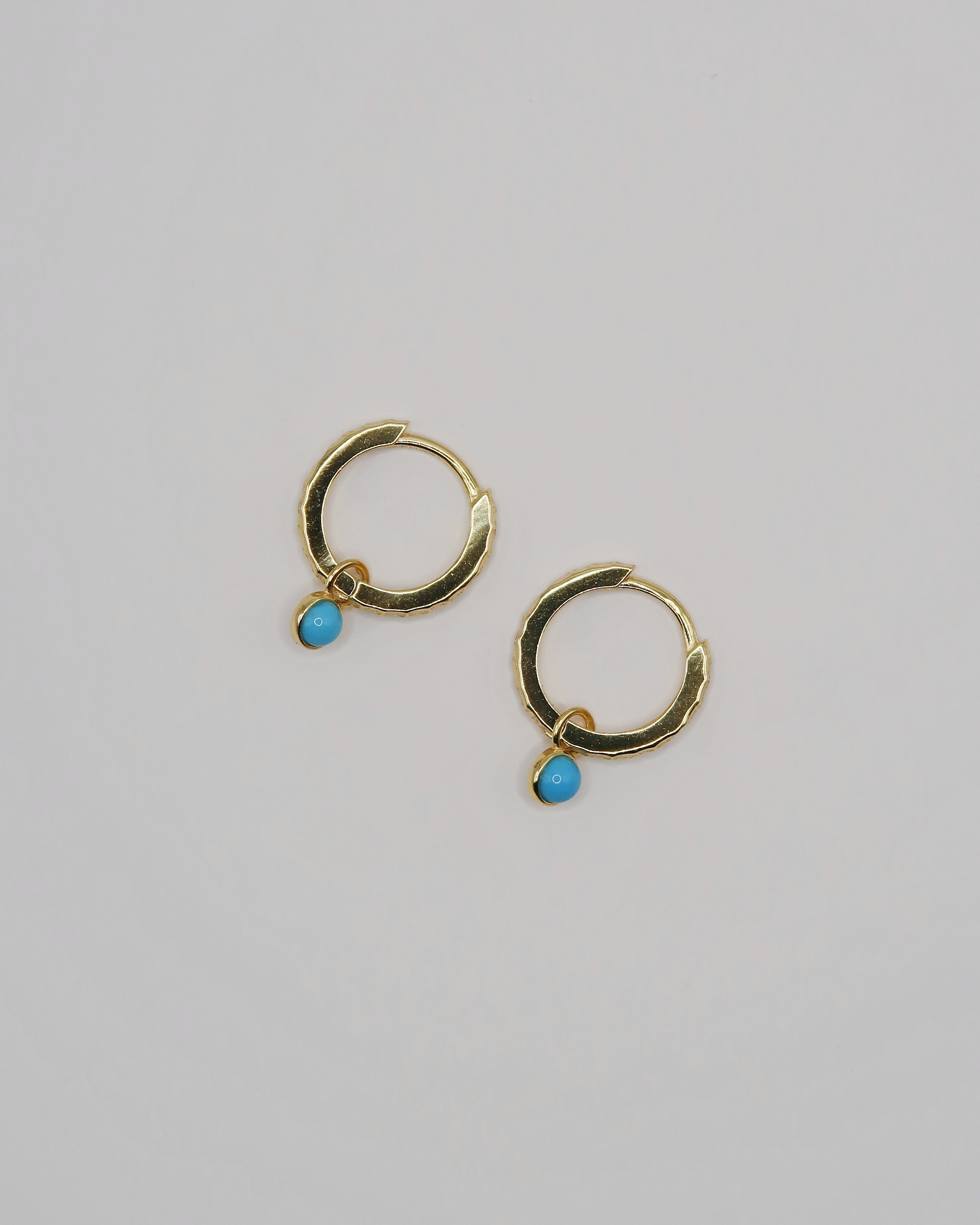 Humbleworks Weaver Turquoise Drop Earrings - Gold