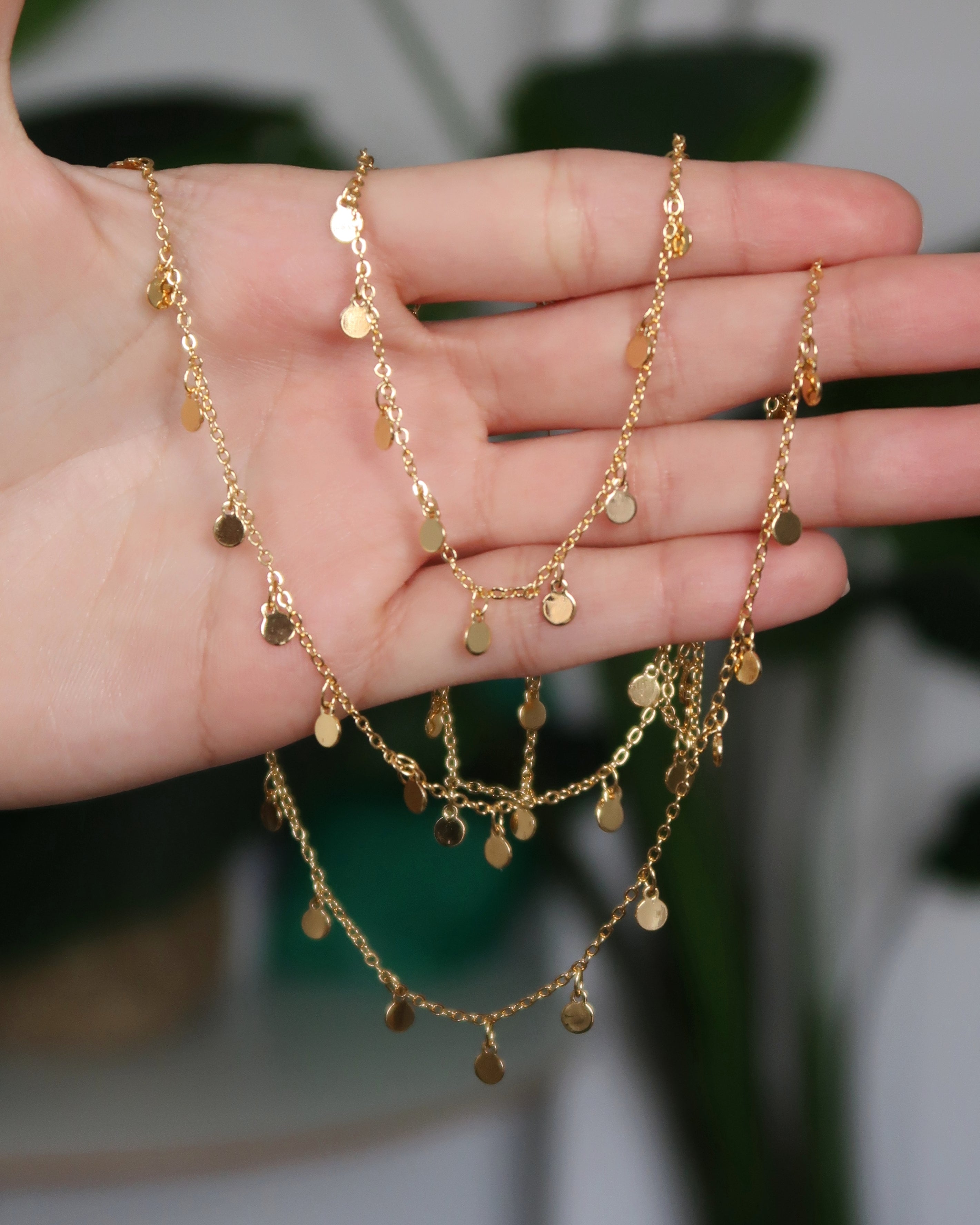 Simple chain on sale necklace gold