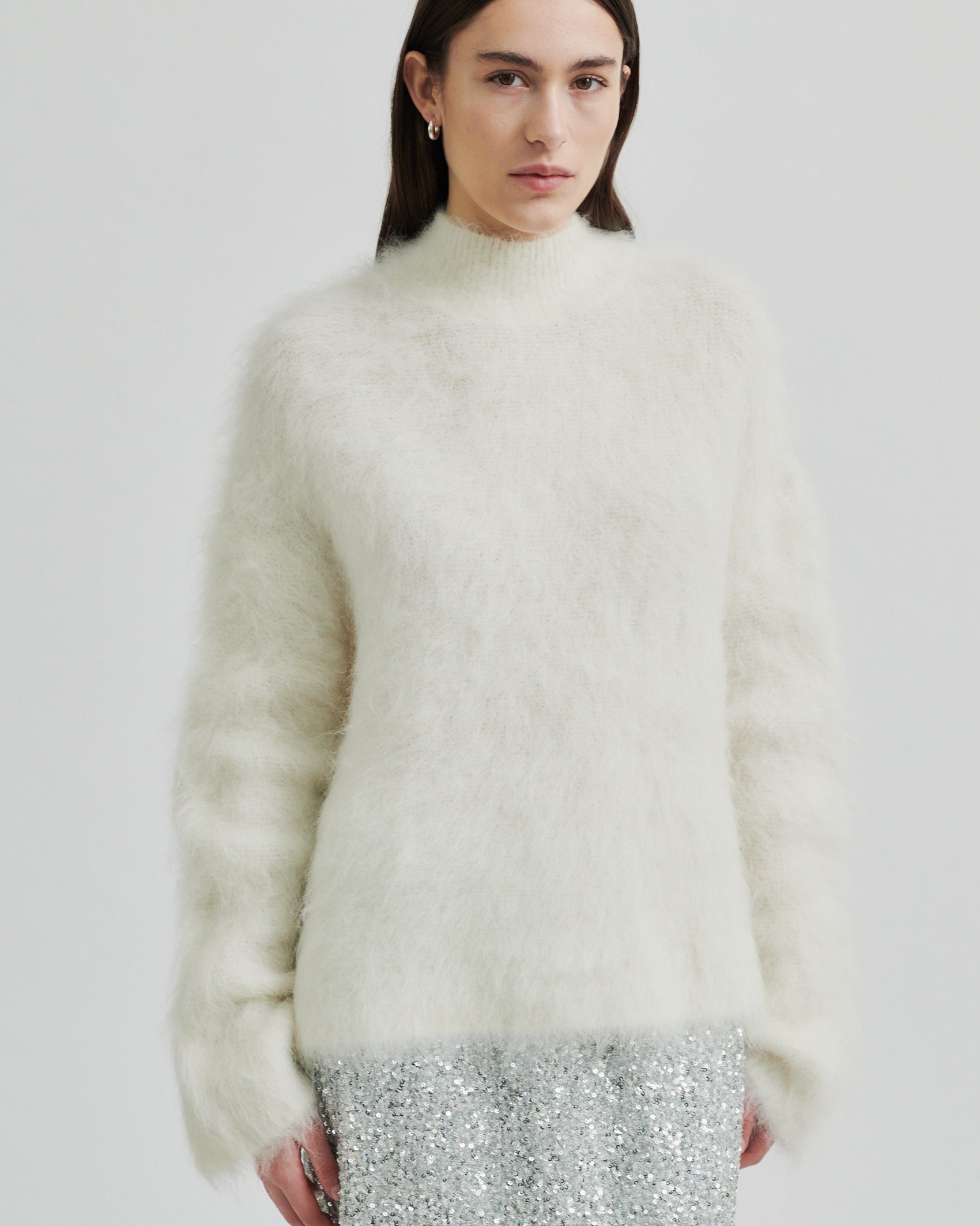 Second Female Isaky Knit T-Neck - Eggnog