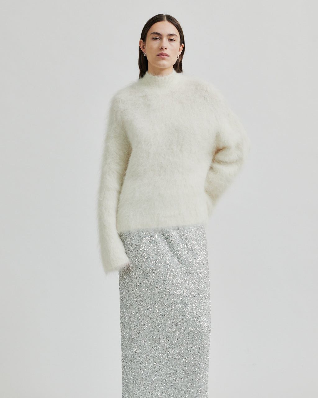 Second Female Isaky Knit T-Neck - Eggnog
