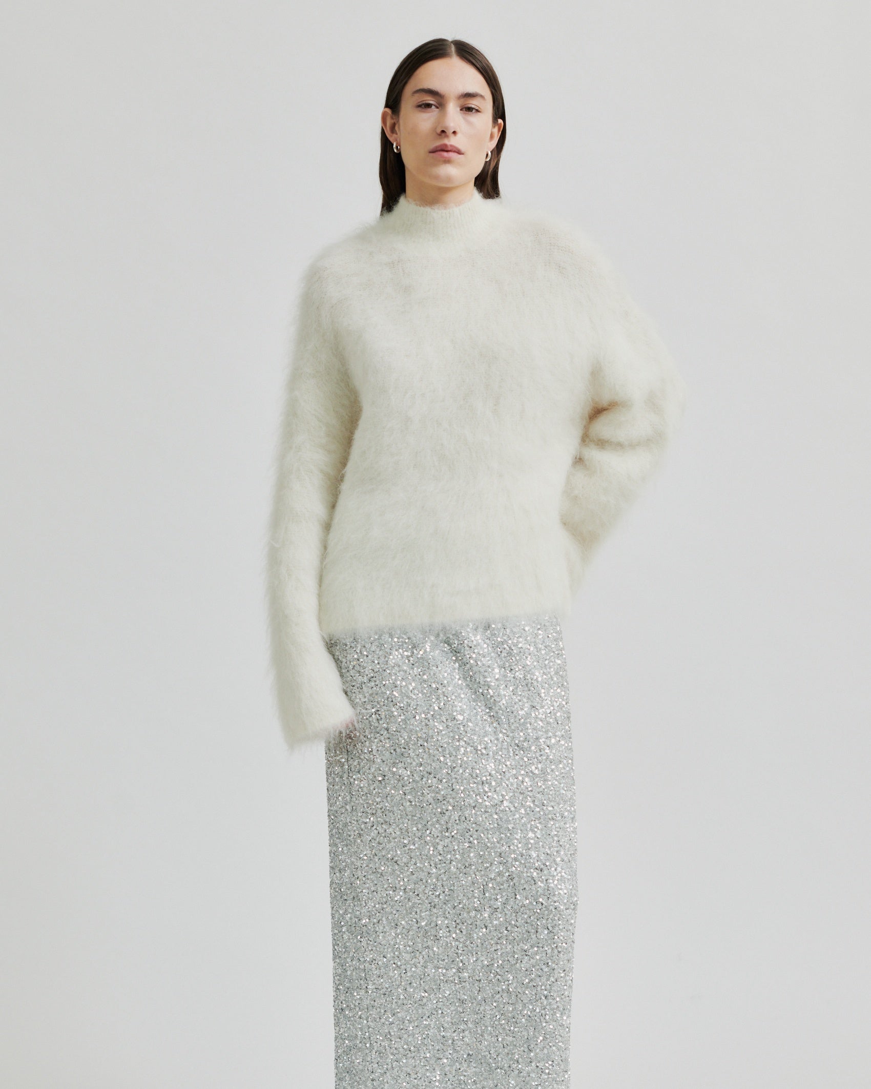 Second Female Isaky Knit T-Neck - Eggnog
