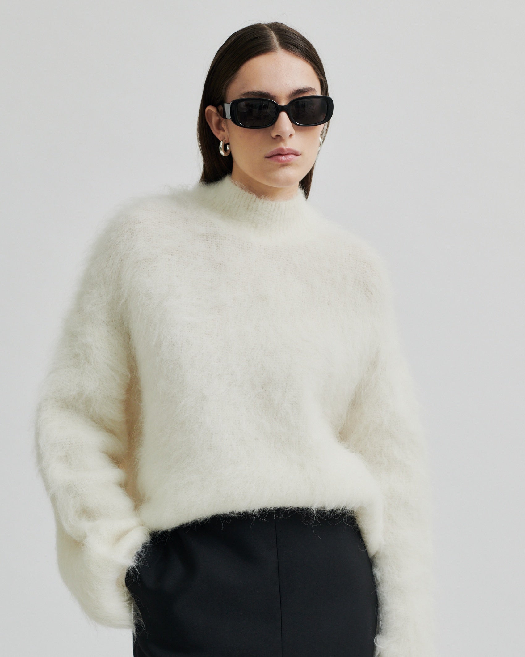 Second Female Isaky Knit T-Neck - Eggnog