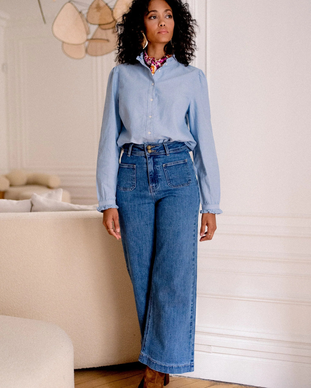 Oraije Paris Violette Jean - Mid Blue