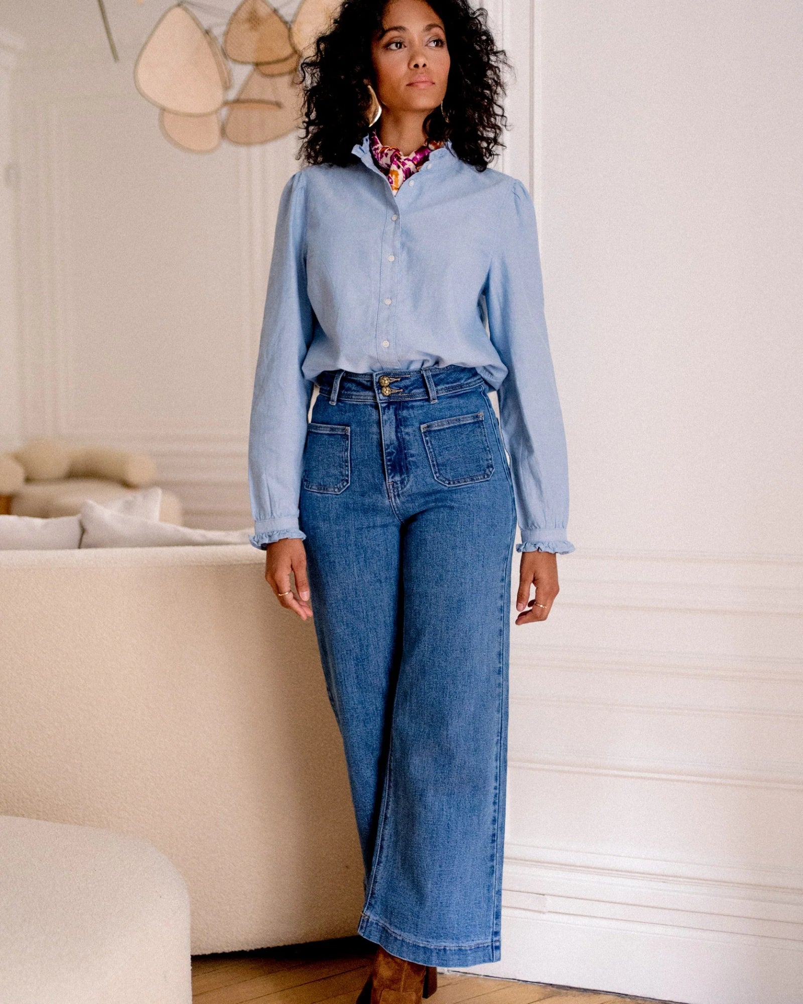 Oraije Paris Violette Jean - Mid Blue