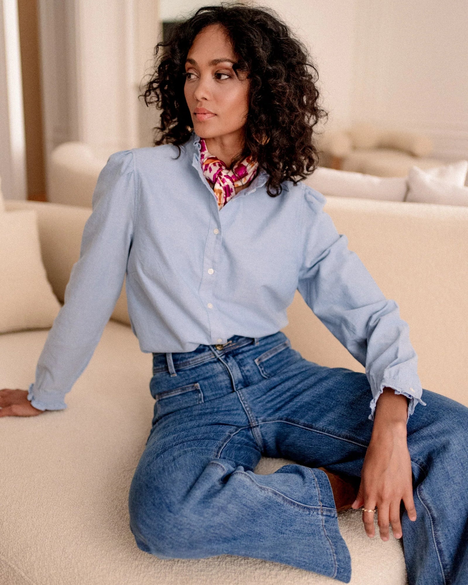 Oraije Paris Violette Jean - Mid Blue