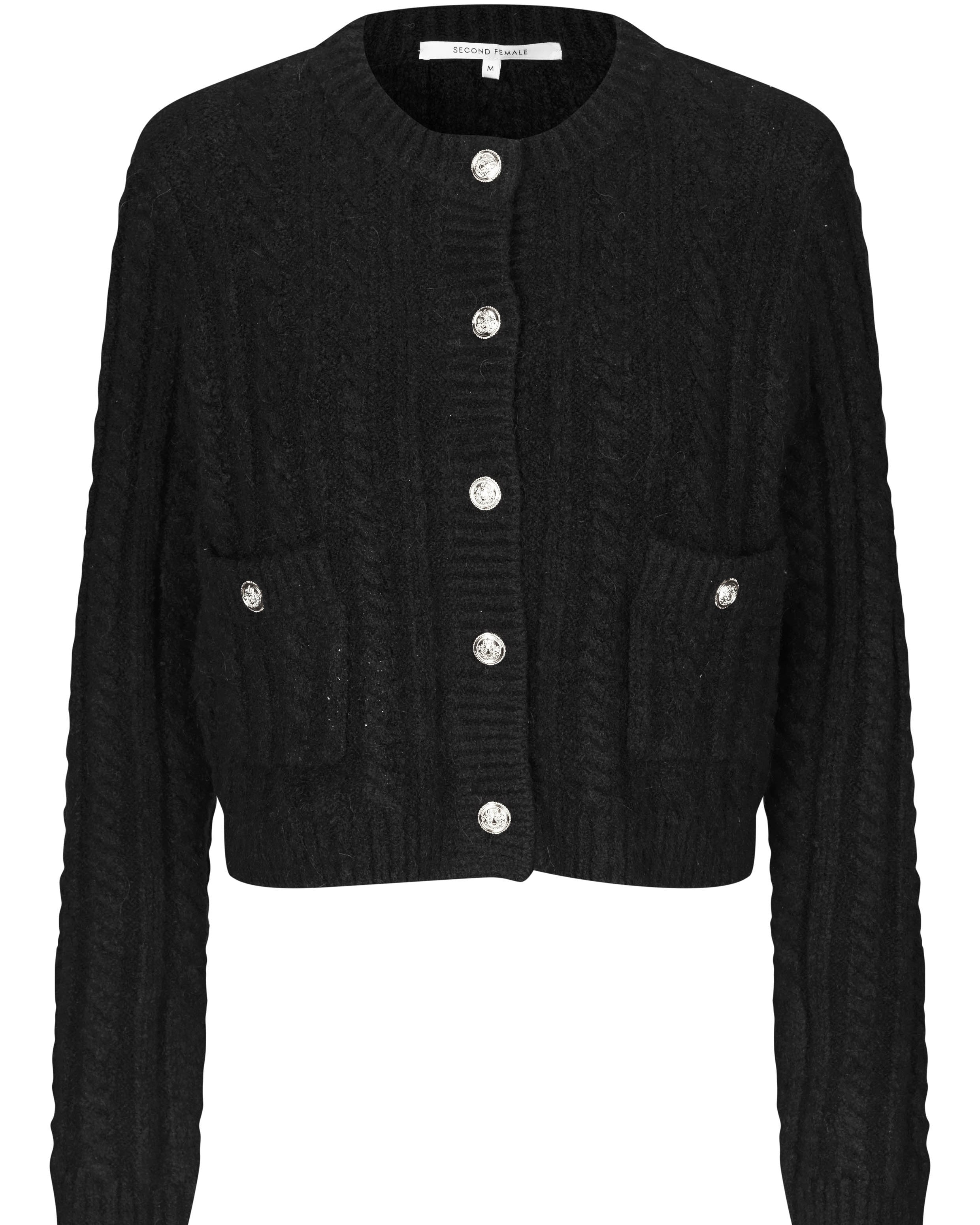 Second Female Karolina Knit Cardigan - Black