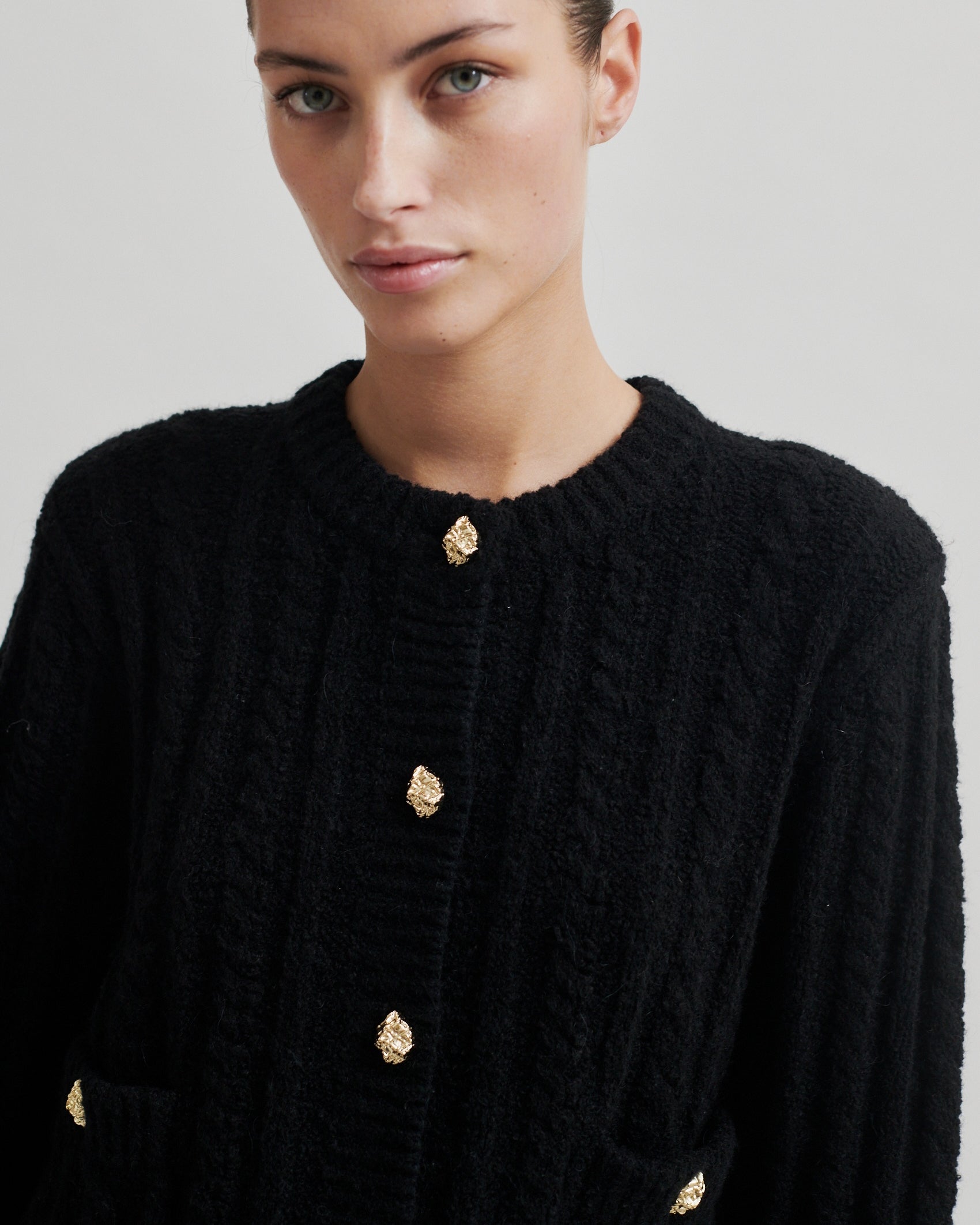 Second Female Karolina Knit Cardigan - Black