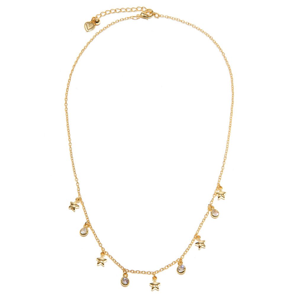 Vestopazzo Star/Highlight Choker Necklace (KG2009) - Gold