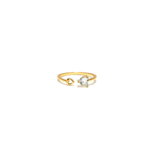 Vestopazzo Heart Open Band Ring (KG4015) - Gold
