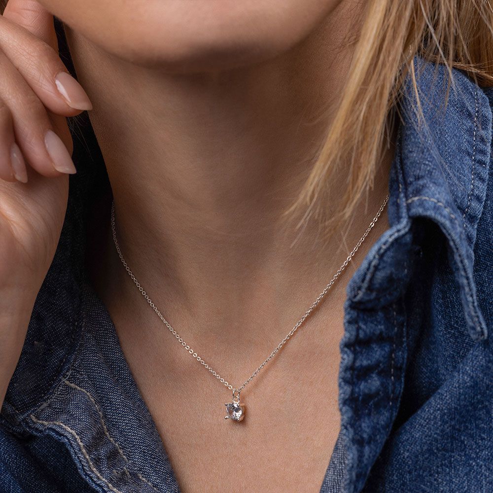 Vestopazzo Highlight Necklace (KS2013) - Silver