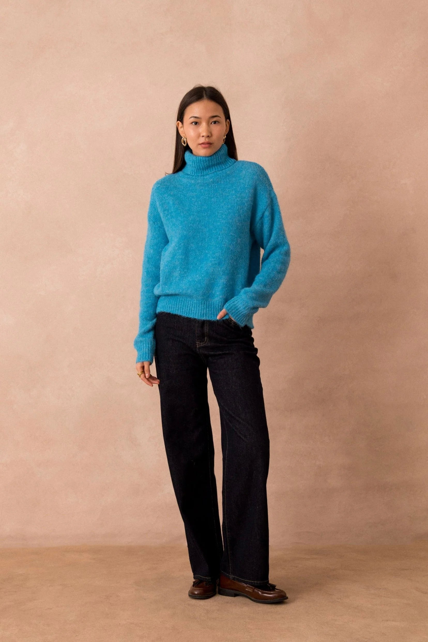 Lili & Lala Paris Suzie Roll Neck - Ceruleen