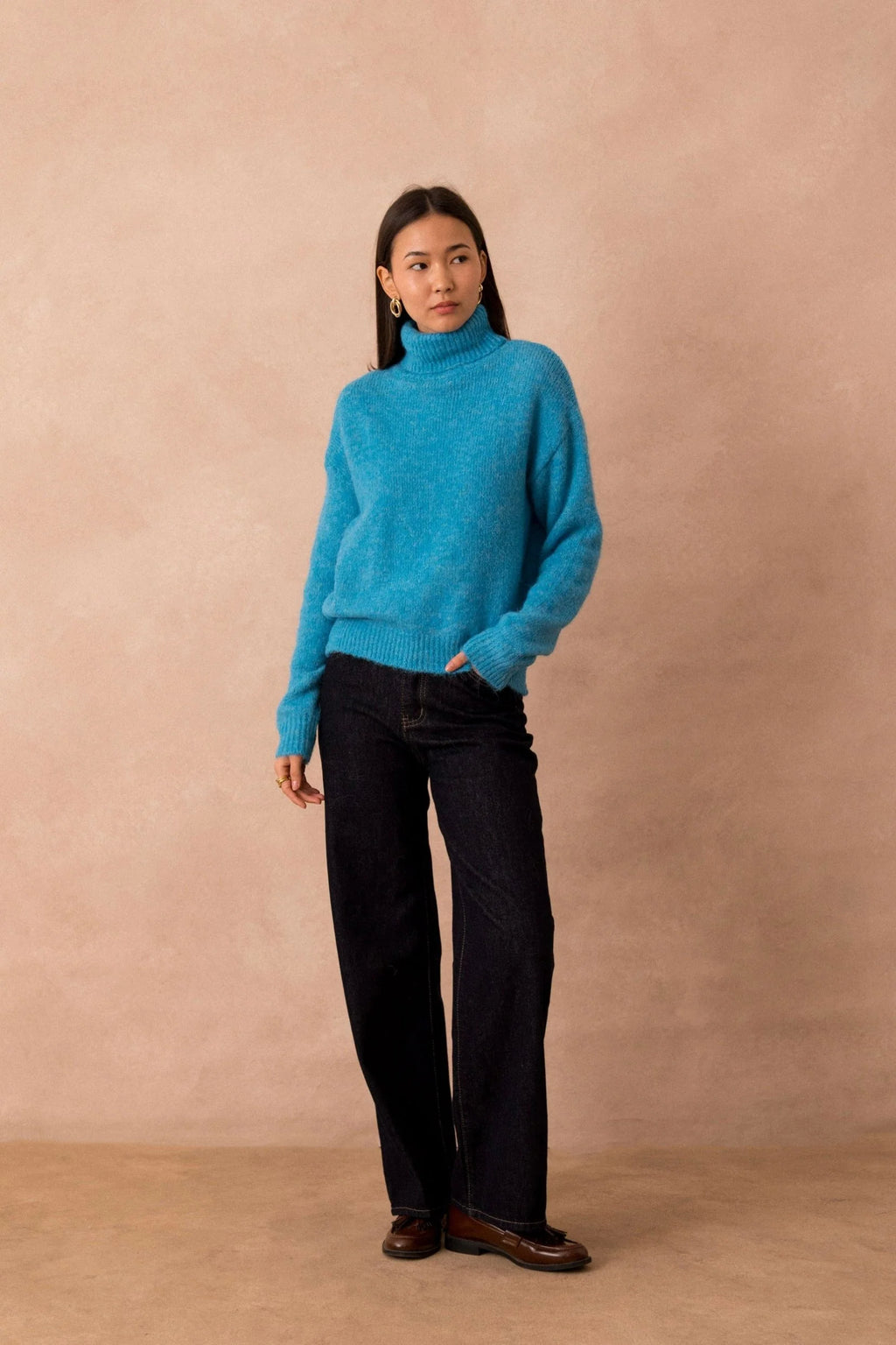 Lili & Lala Paris Suzie Roll Neck - Ceruleen