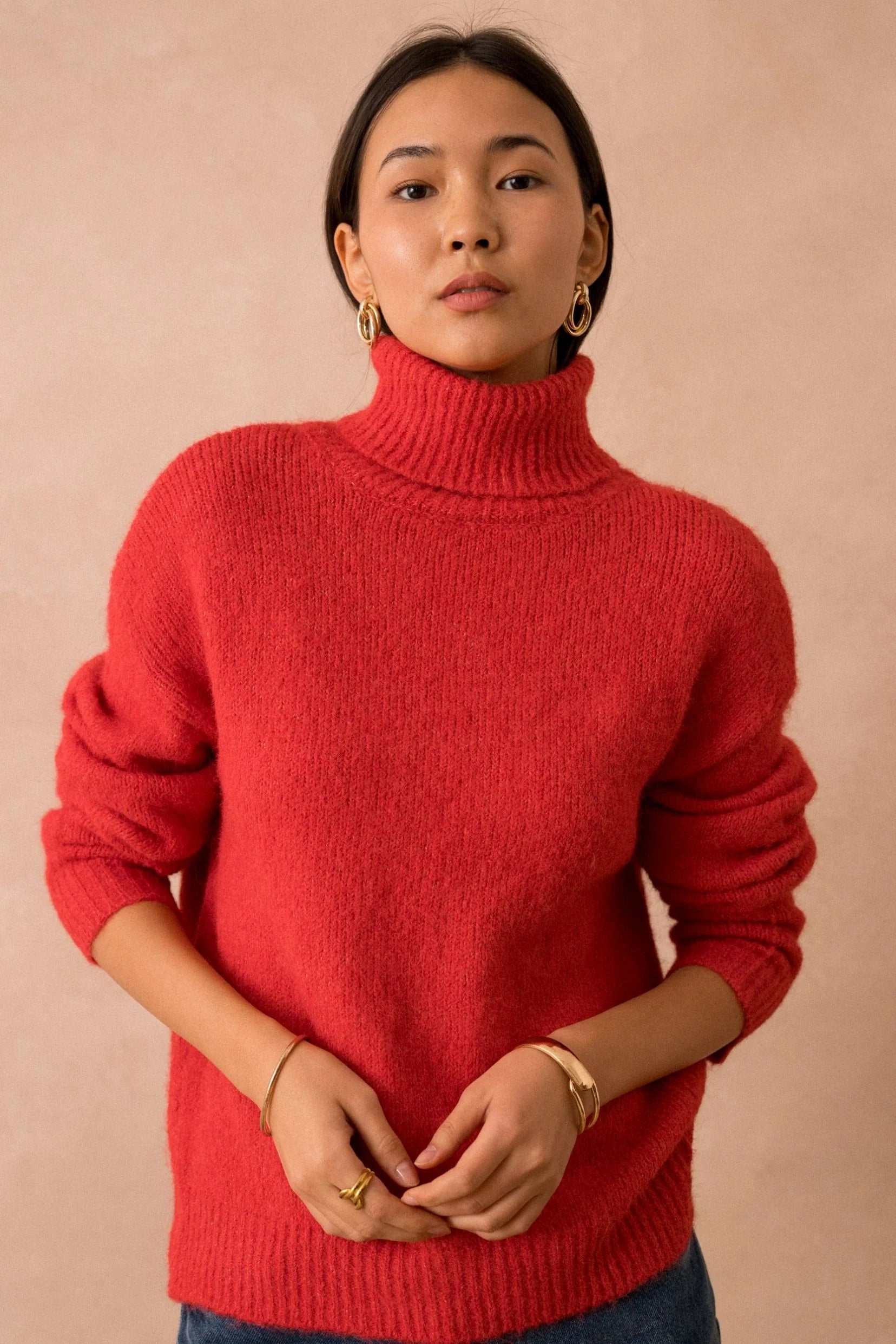 Lili & Lala Paris Suzie Roll Neck - Coral
