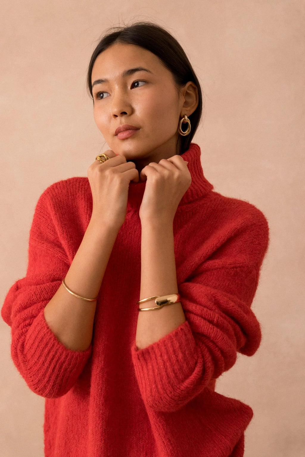 Lili & Lala Paris Suzie Roll Neck - Coral