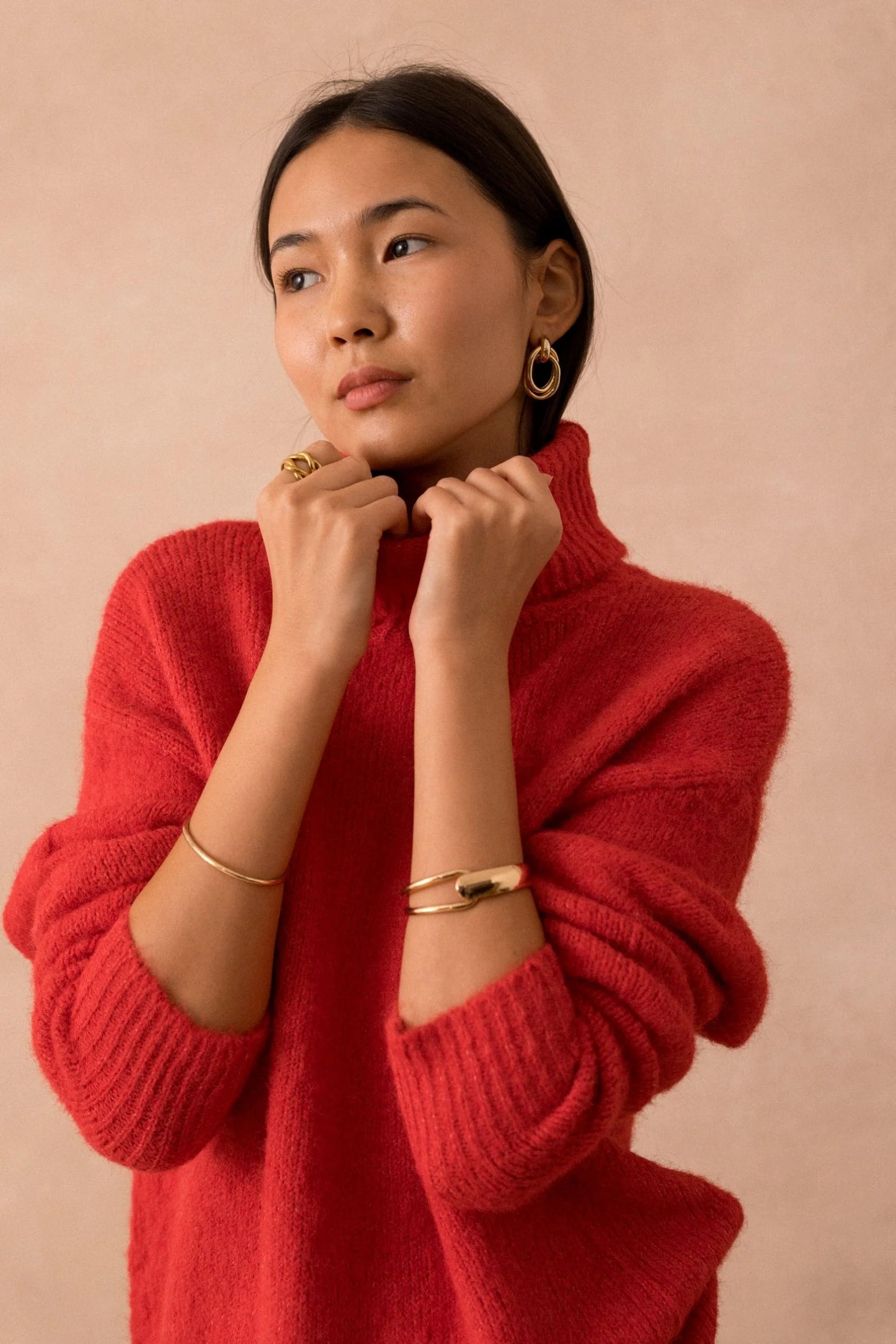 Lili & Lala Paris Suzie Roll Neck - Coral