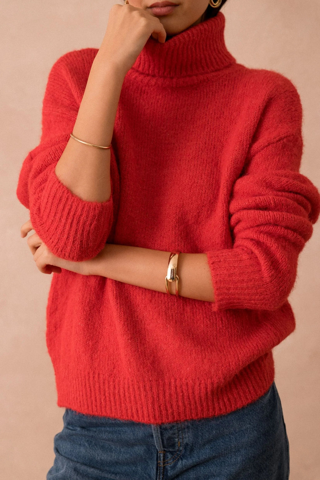 Lili & Lala Paris Suzie Roll Neck - Coral