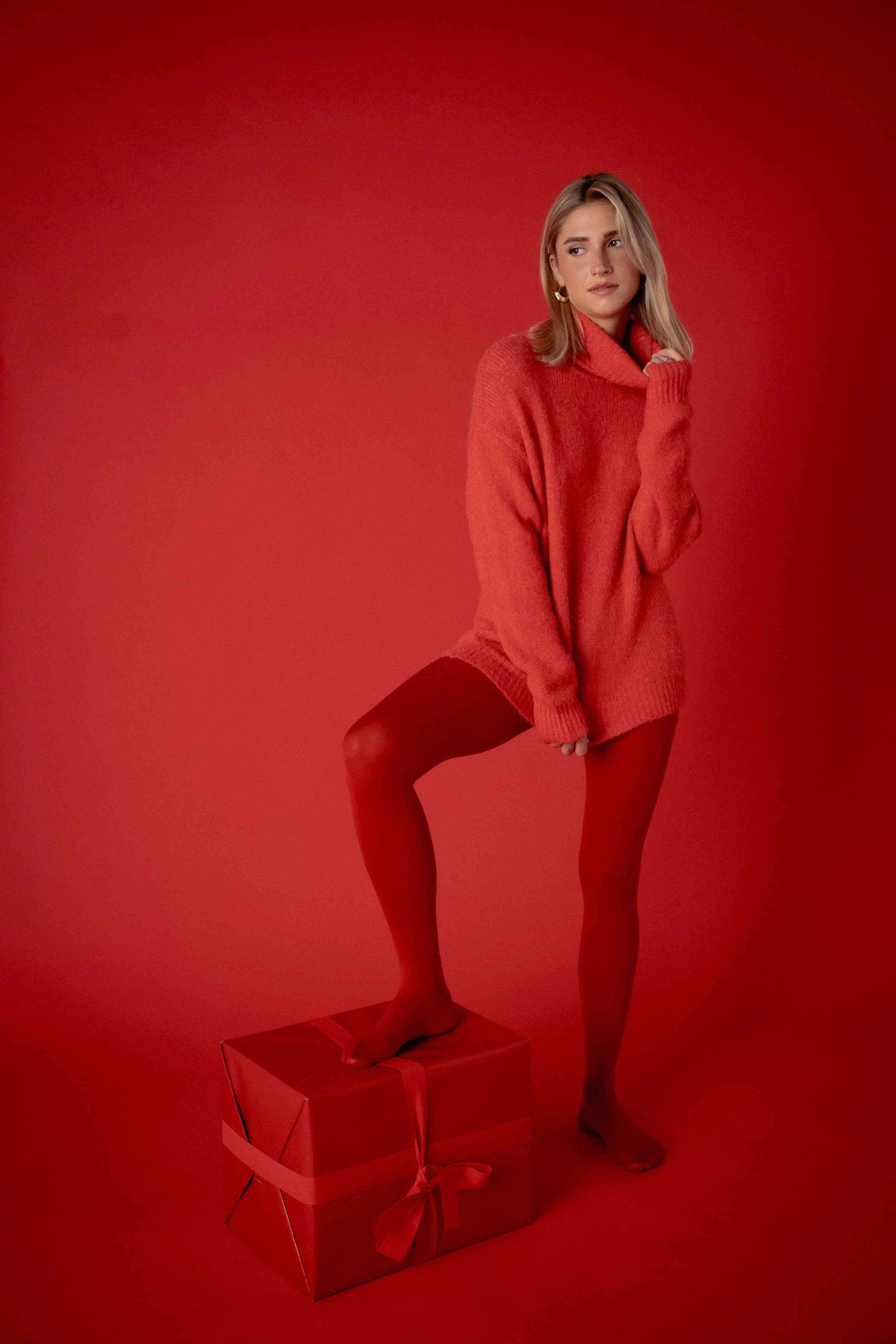 Lili & Lala Paris Suzie Roll Neck - Coral