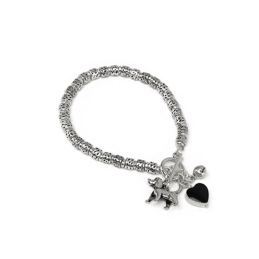 Vestopazzo Dog Charm Chain Bracelet (LO09020) - Silver