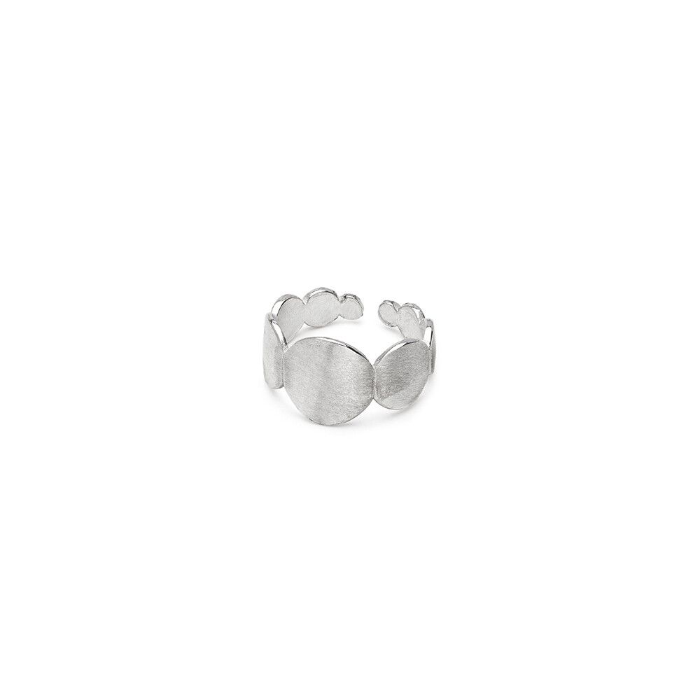 Vestopazzo Mixed Circle Band Ring (LO82513) - Silver