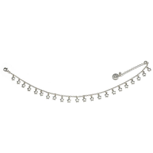 Vestopazzo Dangling Stars Anklet (LO90008) - Silver