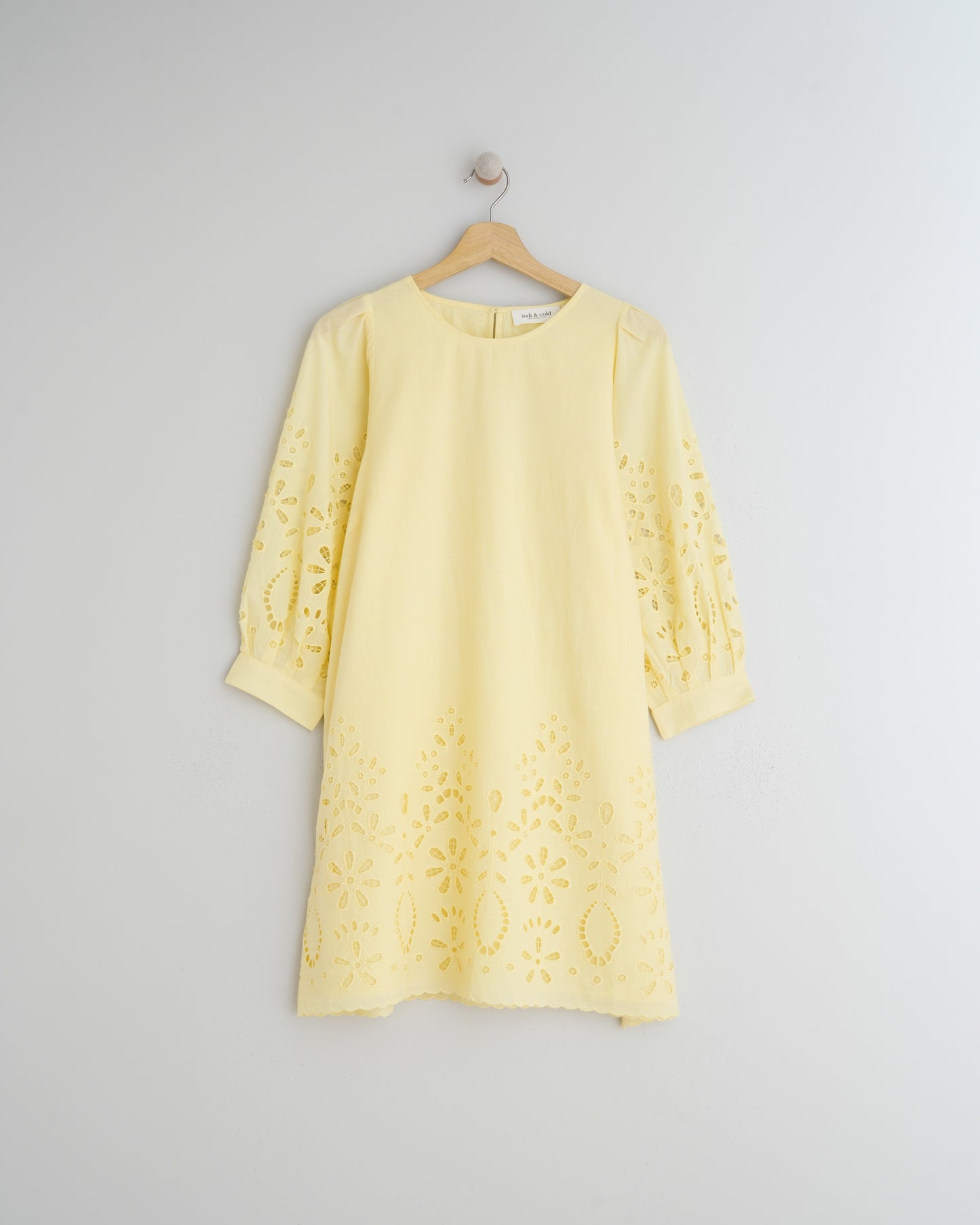 Indi & Cold Embroidered Cutout Dress (MC286) - Pistacho