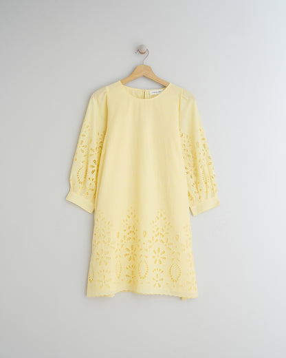 Indi & Cold Embroidered Cutout Dress (MC286) - Pistacho