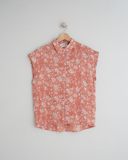 Indi & Cold Cap Sleeve Shirt (MI195) - Rosa Acido