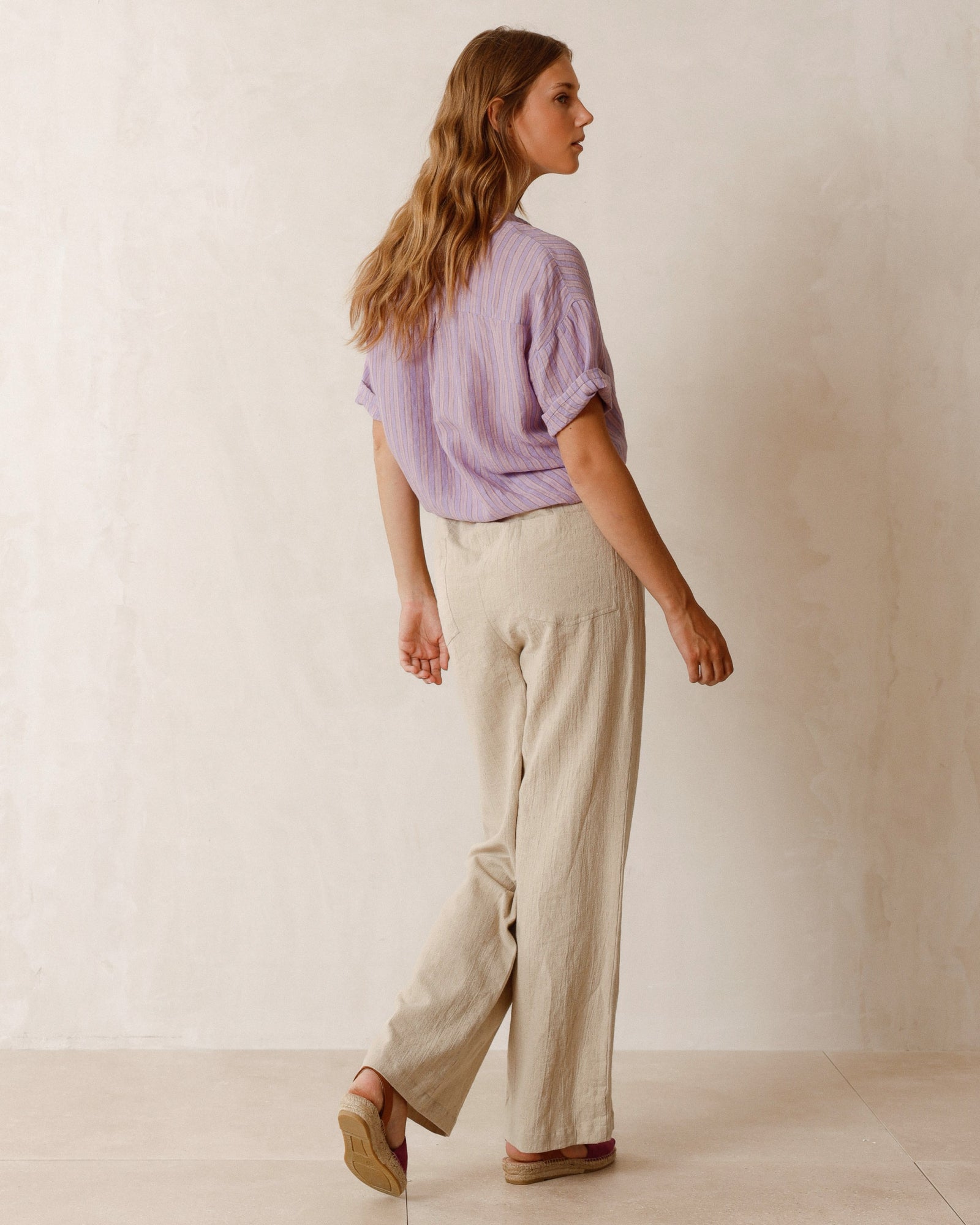 Indi & Cold Straight Leg Rustic Pant (MI207) - Lino