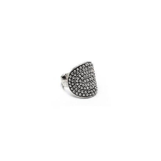 Vestopazzo Small Shield Ring (MI5048) - Silver