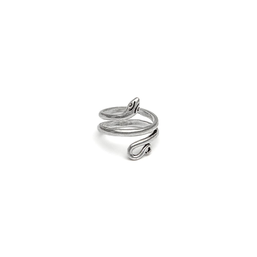 Vestopazzo Smooth Snake Ring (MI5052) - Silver