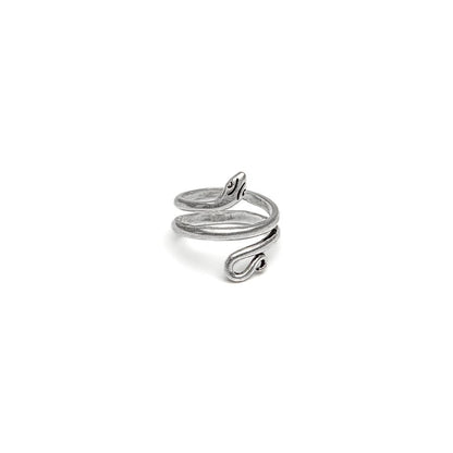 Vestopazzo Smooth Snake Ring (MI5052) - Silver