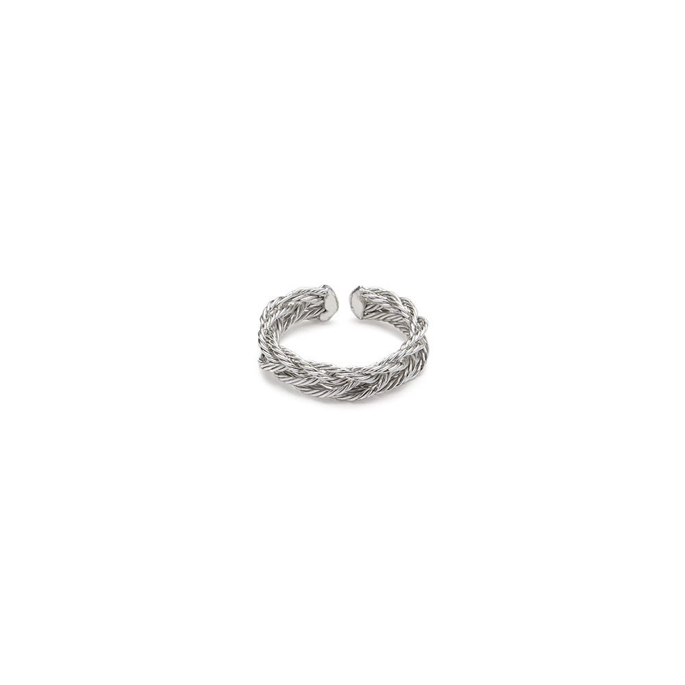 Vestopazzo Braid Ring (MI5055) - Silver