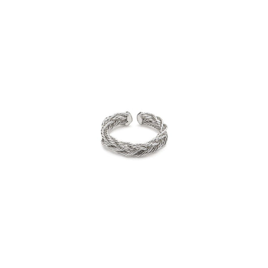 Vestopazzo Braid Ring (MI5055) - Silver