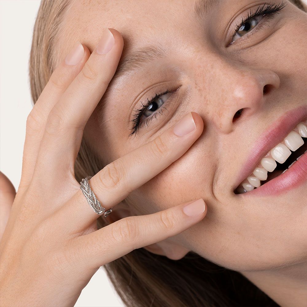Vestopazzo Braid Ring (MI5055) - Silver