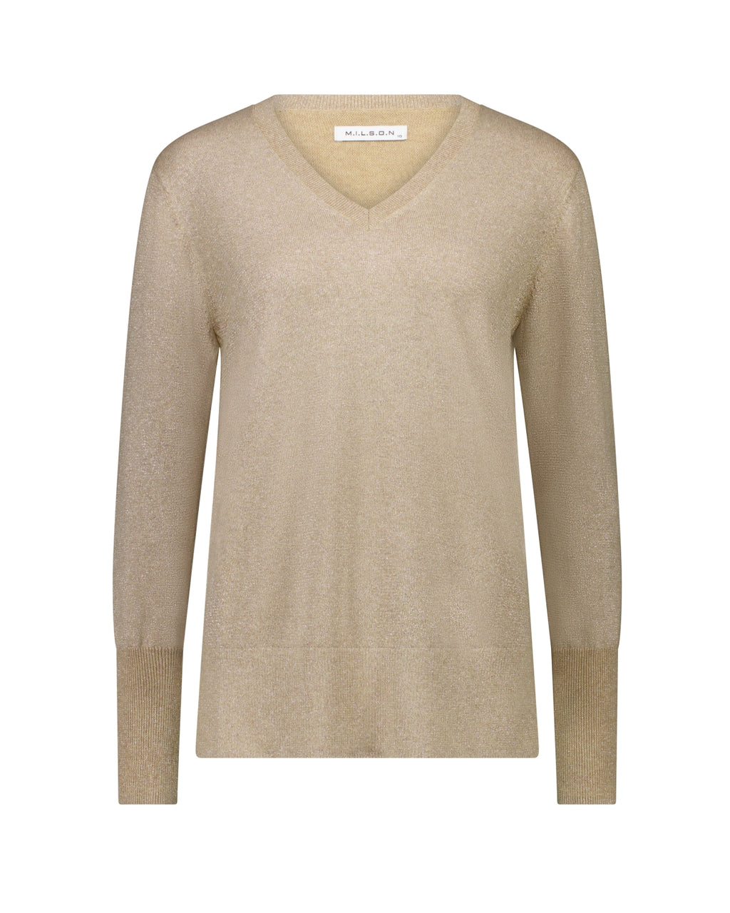 Milson Bella V Neck - Cornsilk/Silver