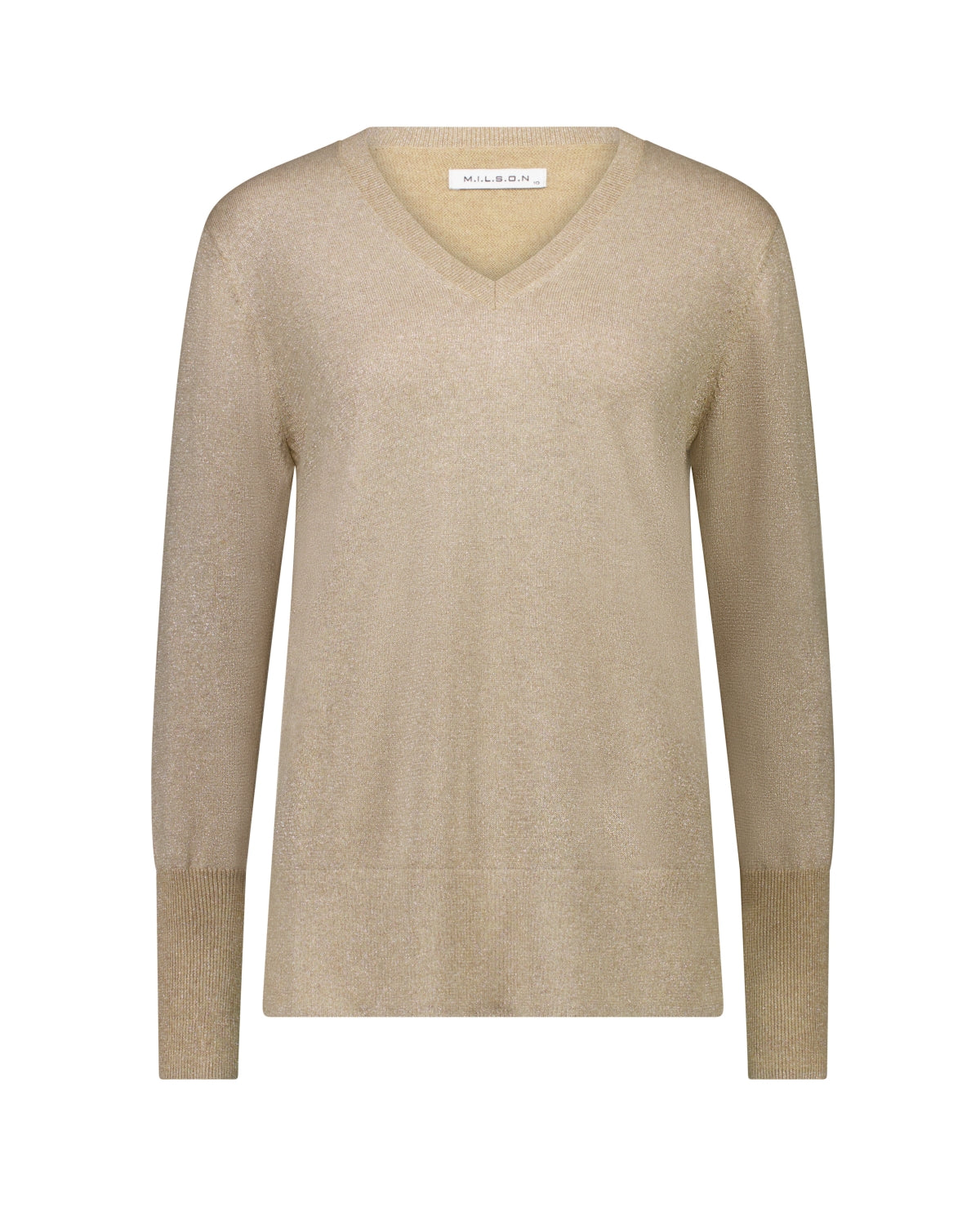 Milson Bella V Neck - Cornsilk/Silver