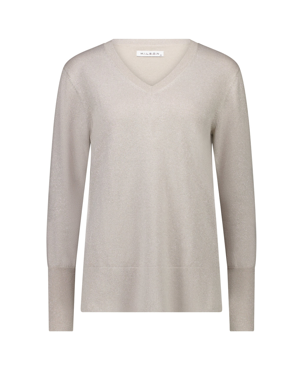 Milson Bella V Neck - Duvet/Silver