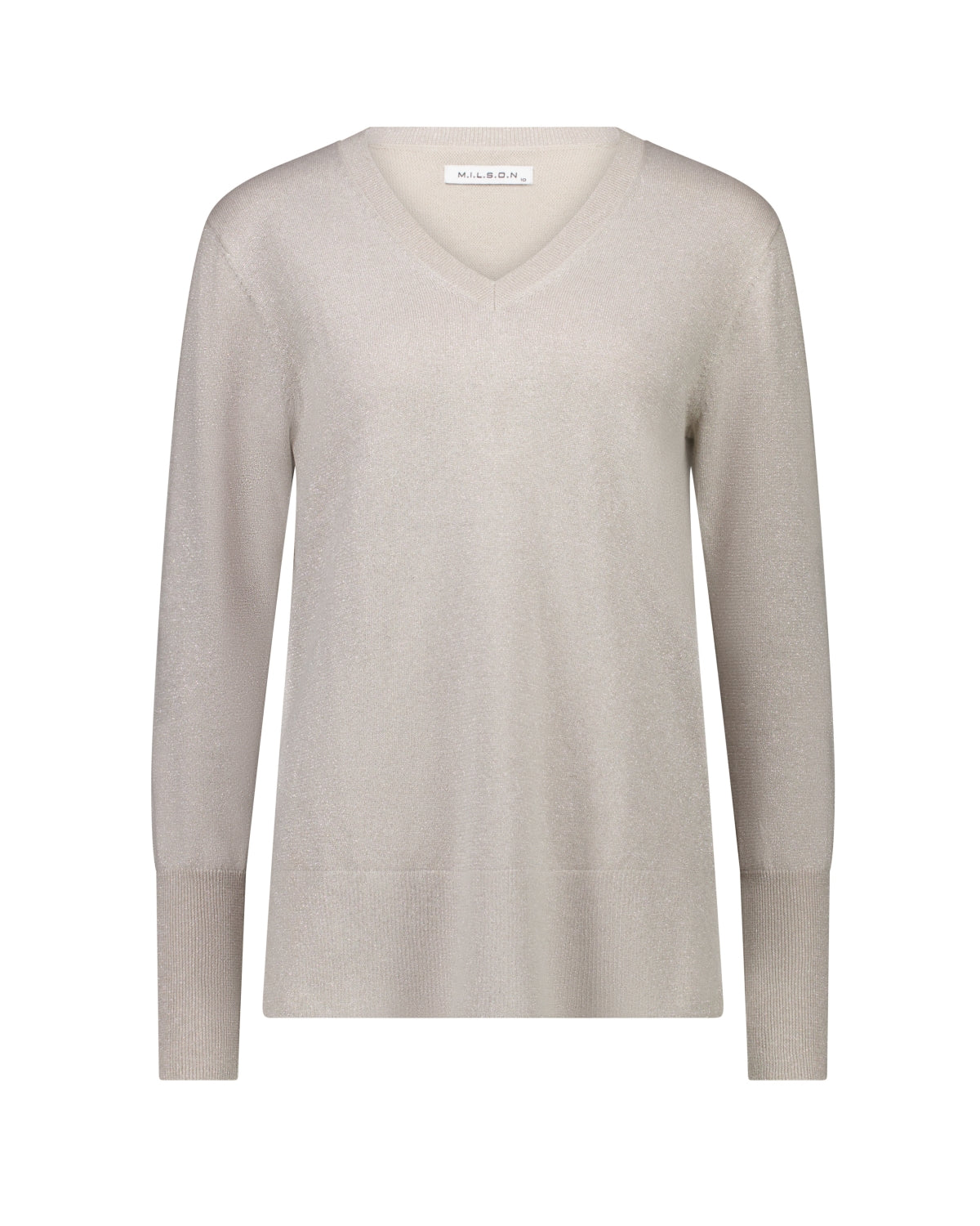Milson Bella V Neck - Duvet/Silver