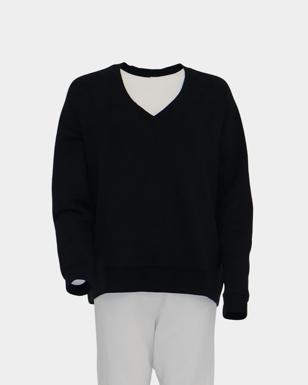 Maya Melbourne Aspa V-Neck Sweat Top - Black