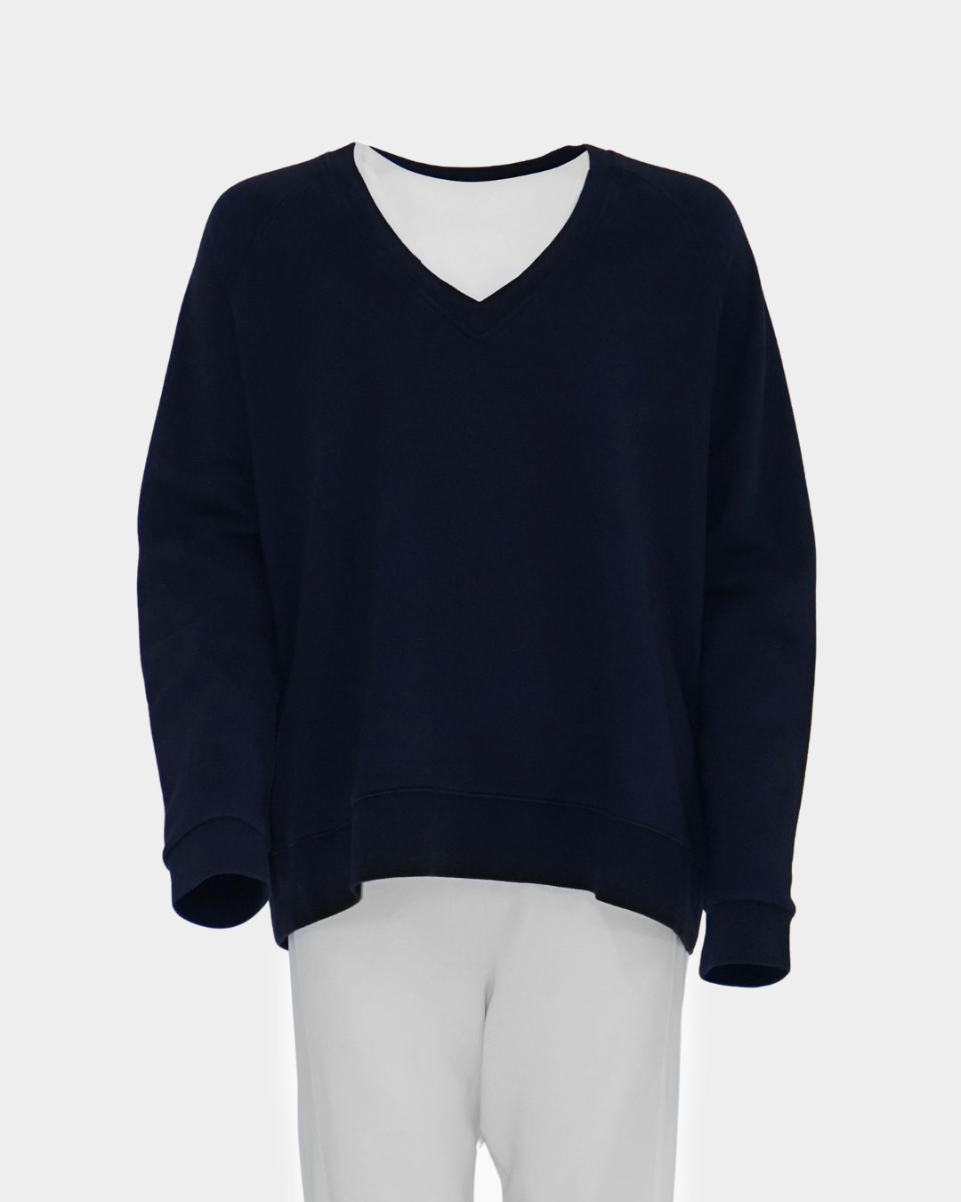 Maya Melbourne Aspa V-Neck Sweat Top - Dark Navy