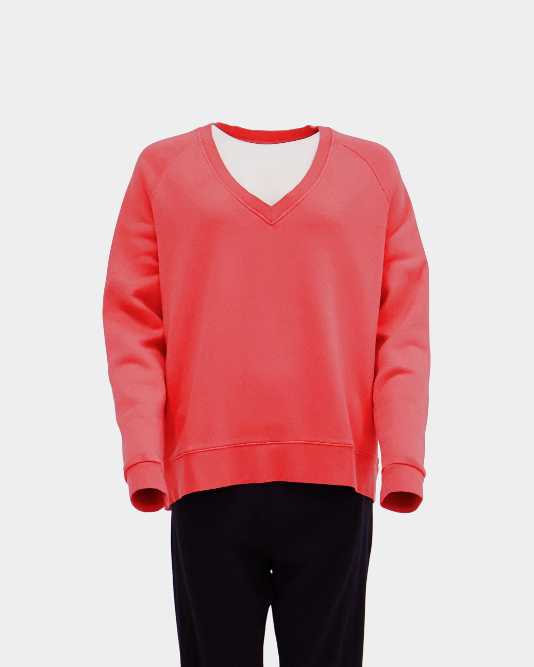 Maya Melbourne Aspa V-Neck Sweat Top - Lipstick