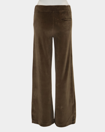 Maya Melbourne Ava Velour Pant - Chocolate