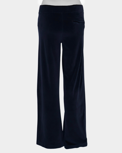 Maya Melbourne Ava Velour Pant - Dark Navy