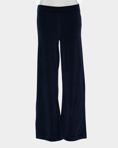 Maya Melbourne Ava Velour Pant - Dark Navy