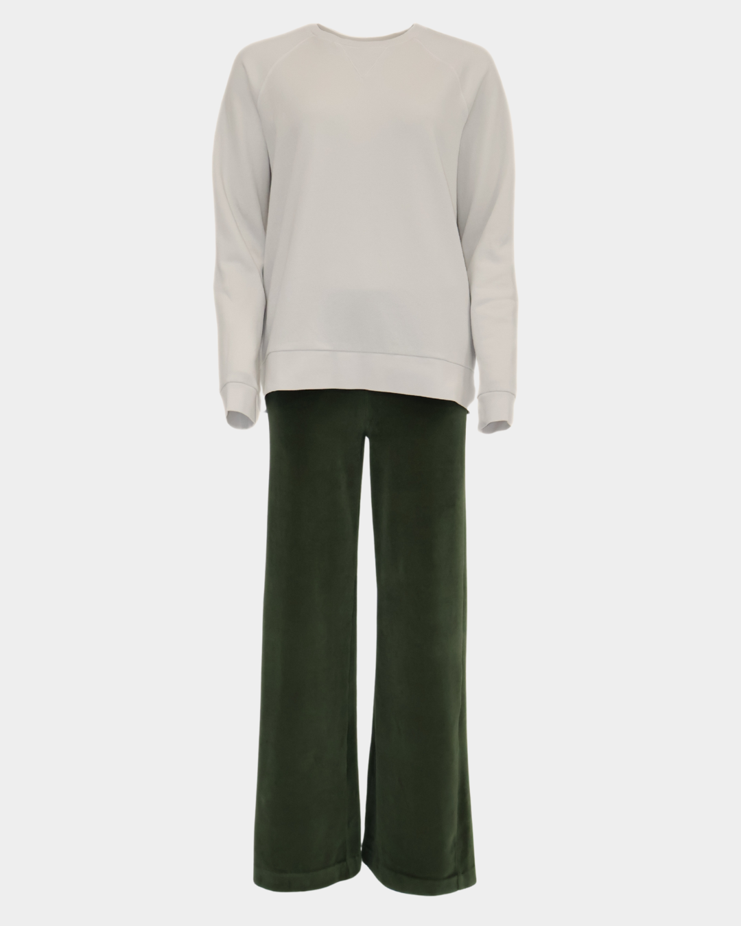 Maya Melbourne Ava Velour Pant - Military Green