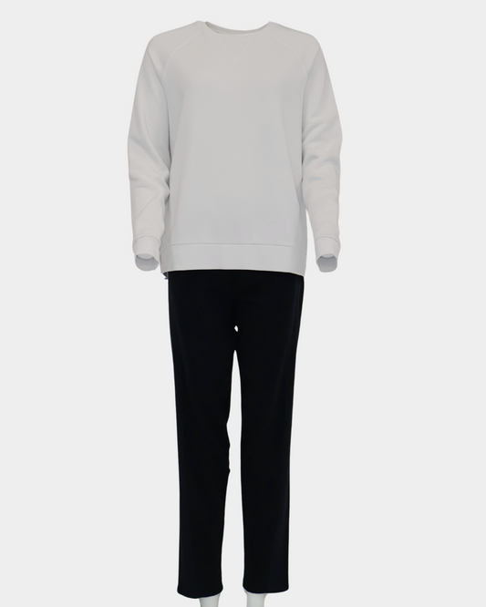 Maya Melbourne Innes Classic Crew Sweat Top - Ecru