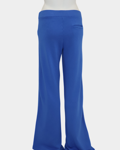 Maya Melbourne Venetia Wide Leg Sweat Pant - Mediterranean Blue